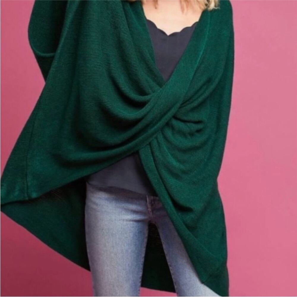 Anthropologie Sleeping on Snow wrap poncho